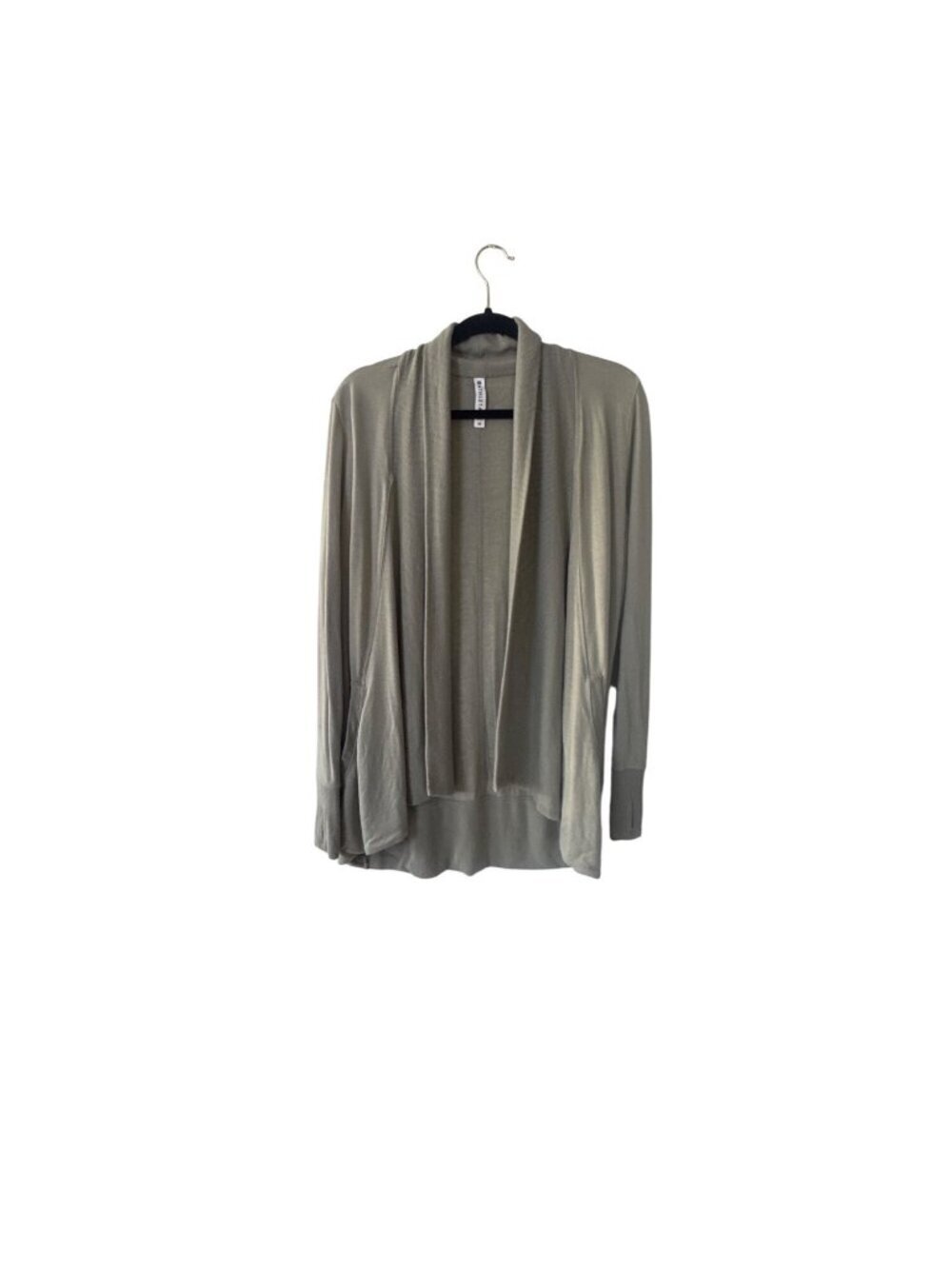 Athleta Open Front Lightweight Cardigan XS Modal Blend Sage Green Long Sleeve
